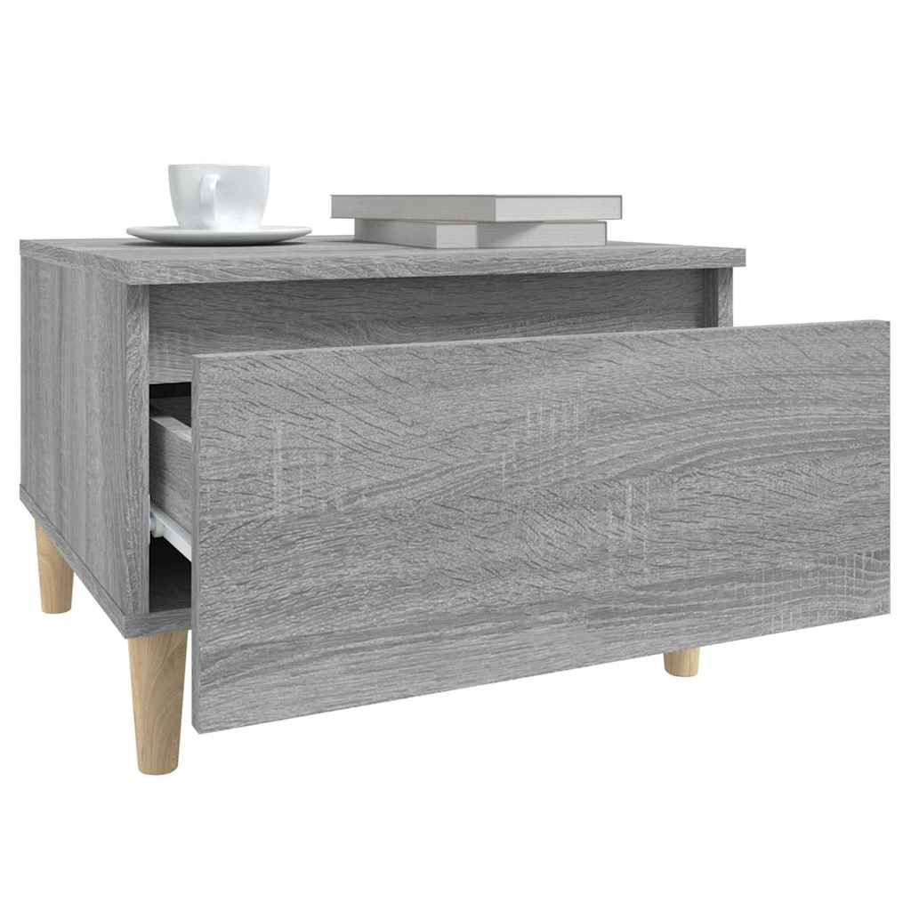 vidaXL Side Tables 2 pcs Grey Sonoma 50x46x35 cm Engineered Wood 6