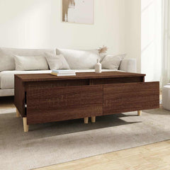 vidaXL Side Tables 2 pcs Brown Oak 50x46x35 cm Engineered Wood 3