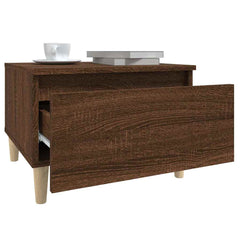 vidaXL Side Tables 2 pcs Brown Oak 50x46x35 cm Engineered Wood 6