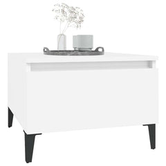 vidaXL Side Tables 2 pcs White 50x46x35 cm Engineered Wood 4