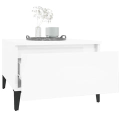 vidaXL Side Tables 2 pcs High Gloss White 50x46x35 cm Engineered Wood 5