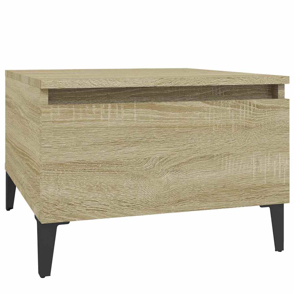 vidaXL Side Tables 2 pcs Sonoma Oak 50x46x35 cm Engineered Wood 6