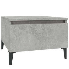 vidaXL Side Tables 2 pcs Concrete Grey 50x46x35 cm Engineered Wood 6