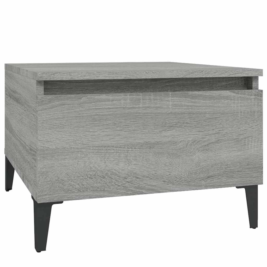 vidaXL Side Tables 2 pcs Grey Sonoma 50x46x35 cm Engineered Wood 6