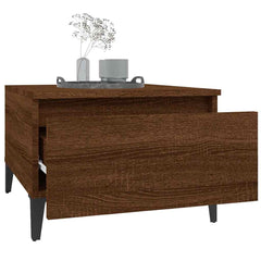 vidaXL Side Tables 2 pcs Brown Oak 50x46x35 cm Engineered Wood 5