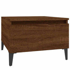 vidaXL Side Tables 2 pcs Brown Oak 50x46x35 cm Engineered Wood 6