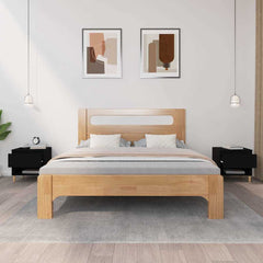 vidaXL Bedside Tables 2 pcs Black 50x46x50 Engineered Wood 3