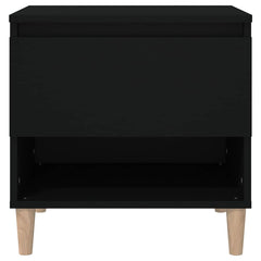 vidaXL Bedside Tables 2 pcs Black 50x46x50 Engineered Wood 5