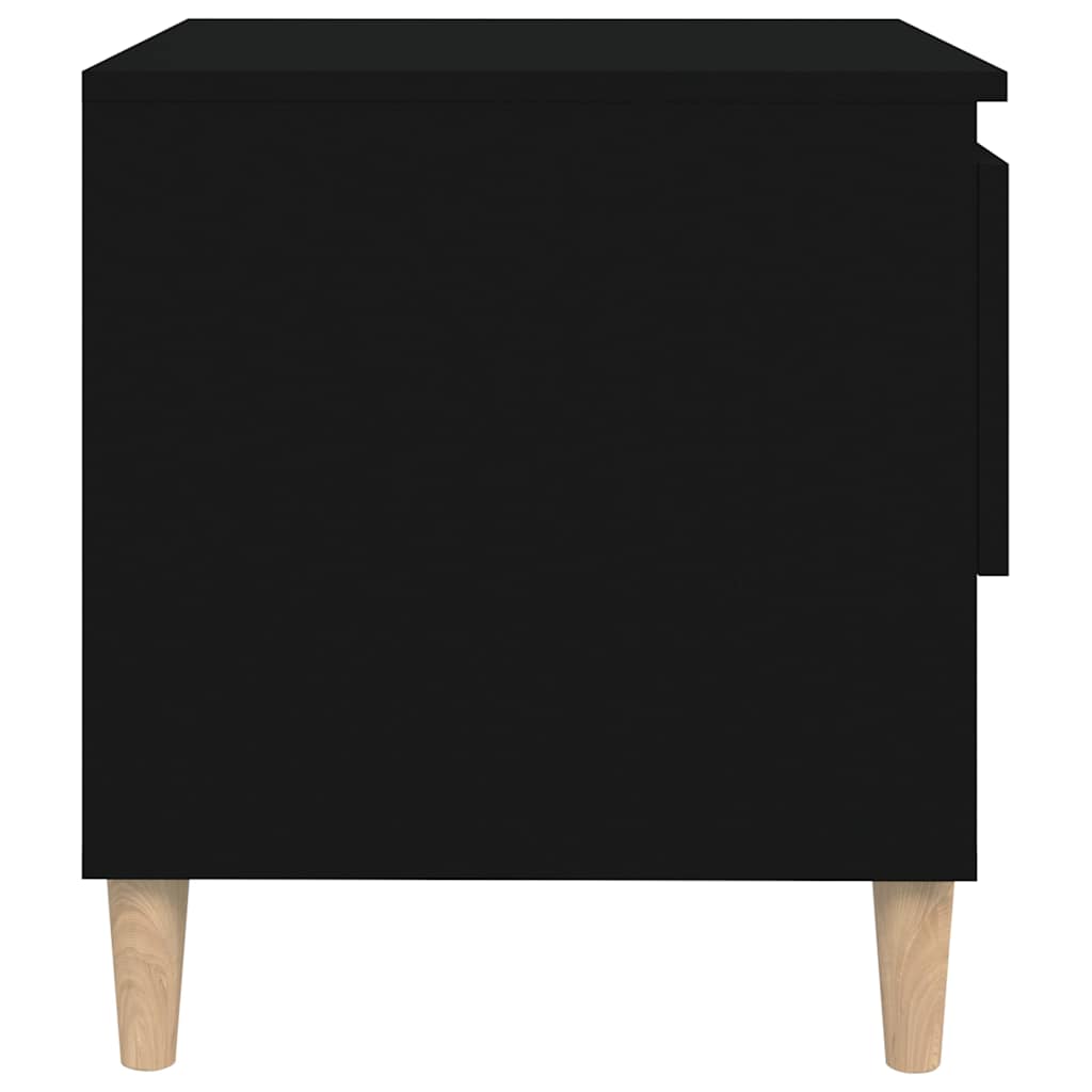 vidaXL Bedside Tables 2 pcs Black 50x46x50 Engineered Wood 6