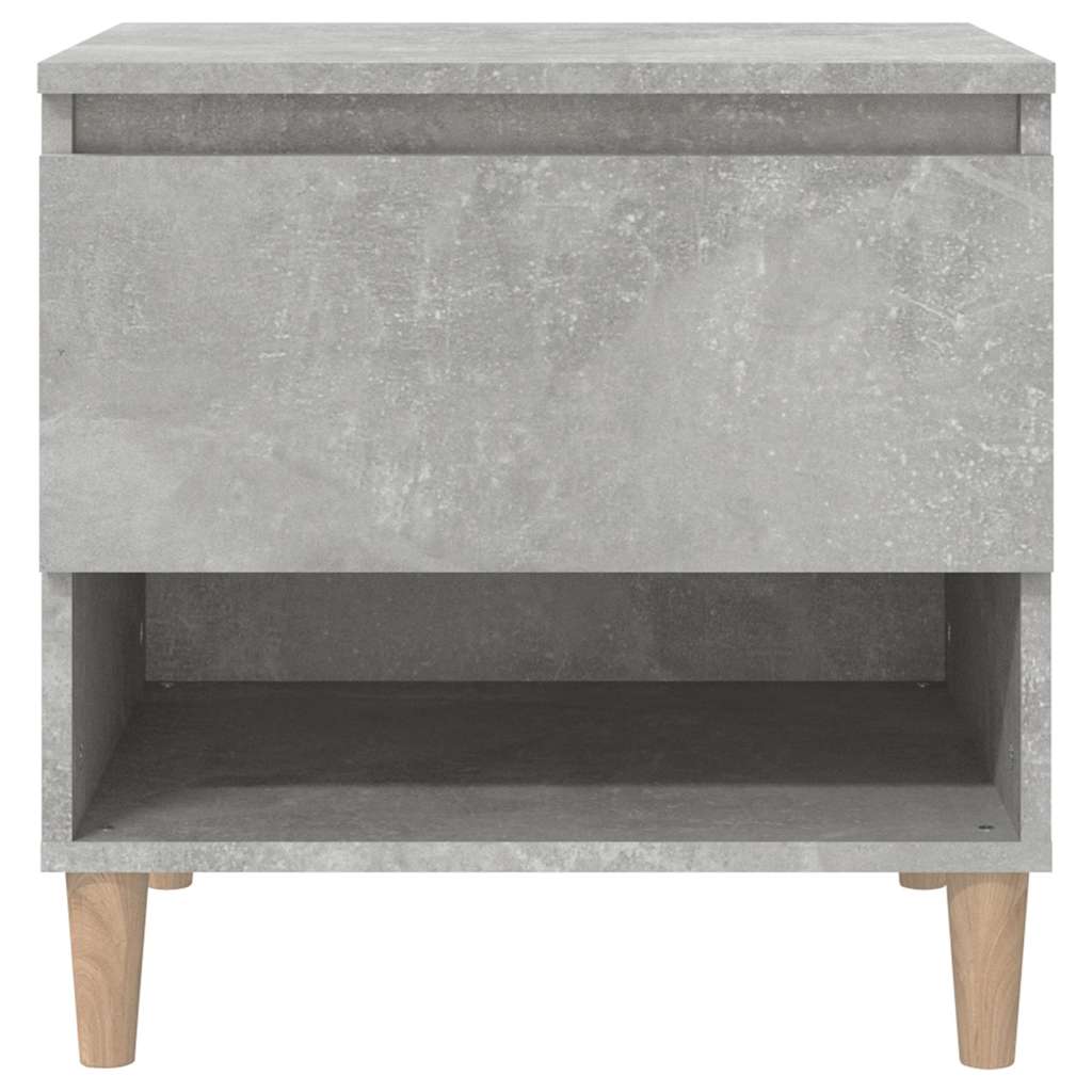 vidaXL Bedside Tables 2 pcs Concrete Grey 50x46x50 Engineered Wood 5
