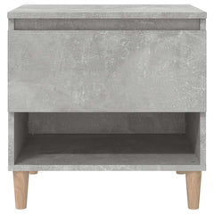 vidaXL Bedside Tables 2 pcs Concrete Grey 50x46x50 Engineered Wood 5