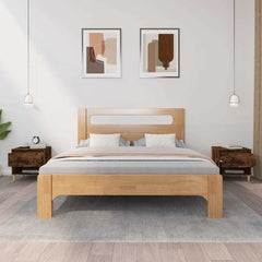vidaXL Bedside Tables 2 pcs Smoked Oak 50x46x50 Engineered Wood 3