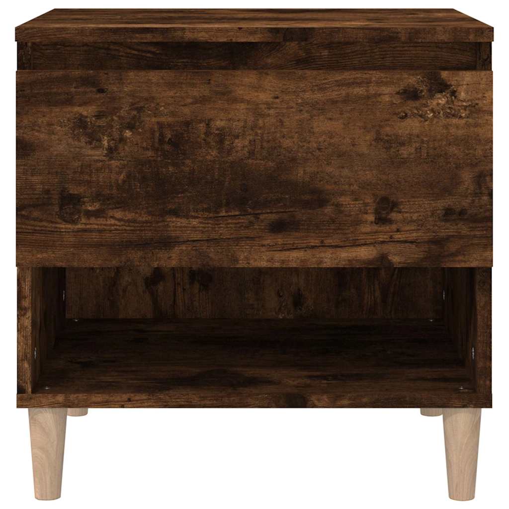 vidaXL Bedside Tables 2 pcs Smoked Oak 50x46x50 Engineered Wood 5