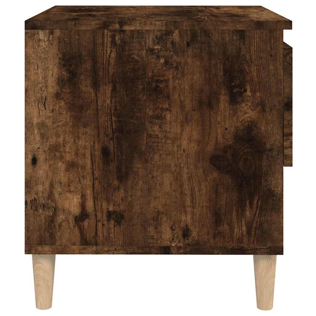 vidaXL Bedside Tables 2 pcs Smoked Oak 50x46x50 Engineered Wood 6