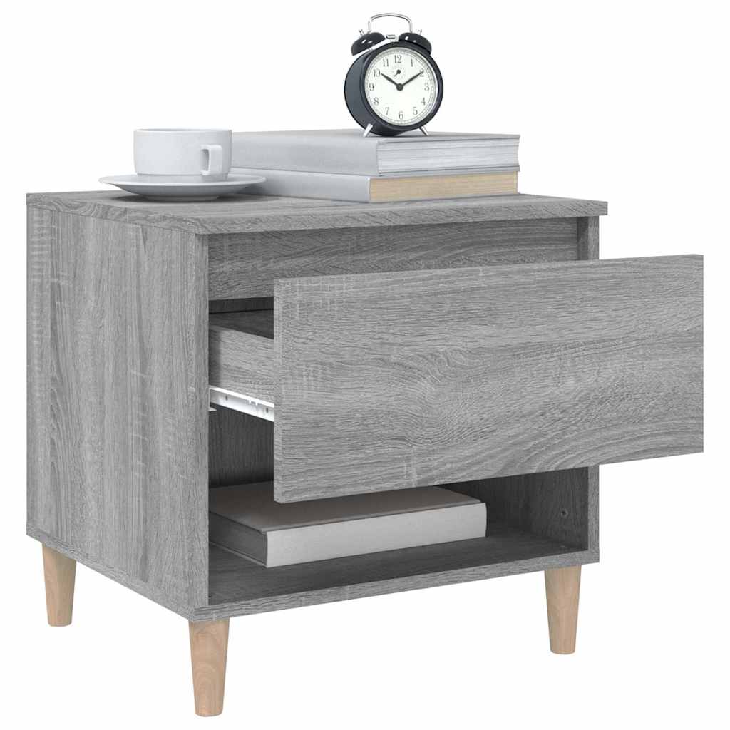 vidaXL Bedside Tables 2 pcs Grey Sonoma 50x46x50 Engineered Wood 4