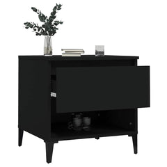 vidaXL Side Table Black 50x46x50 cm Engineered Wood 5