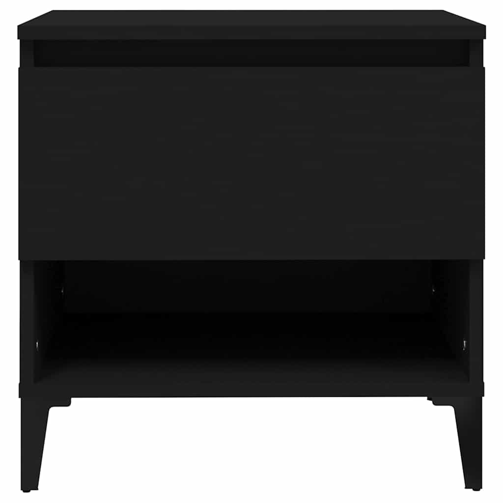 vidaXL Side Table Black 50x46x50 cm Engineered Wood 6