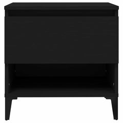 vidaXL Side Table Black 50x46x50 cm Engineered Wood 6