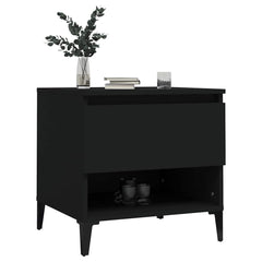 vidaXL Side Tables 2 pcs Black 50x46x50 cm Engineered Wood 4