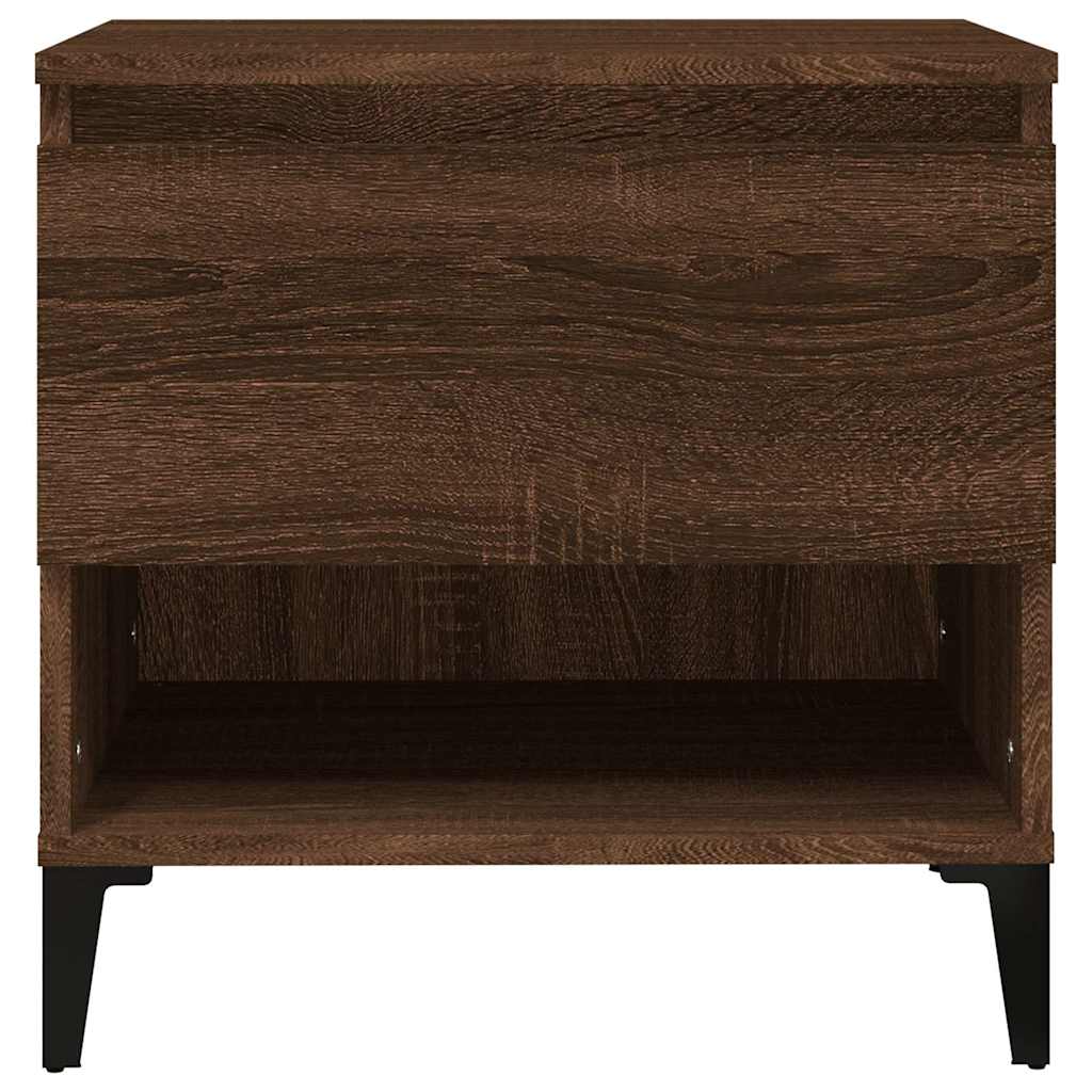 vidaXL Side Table Brown Oak 50x46x50 cm Engineered Wood 6