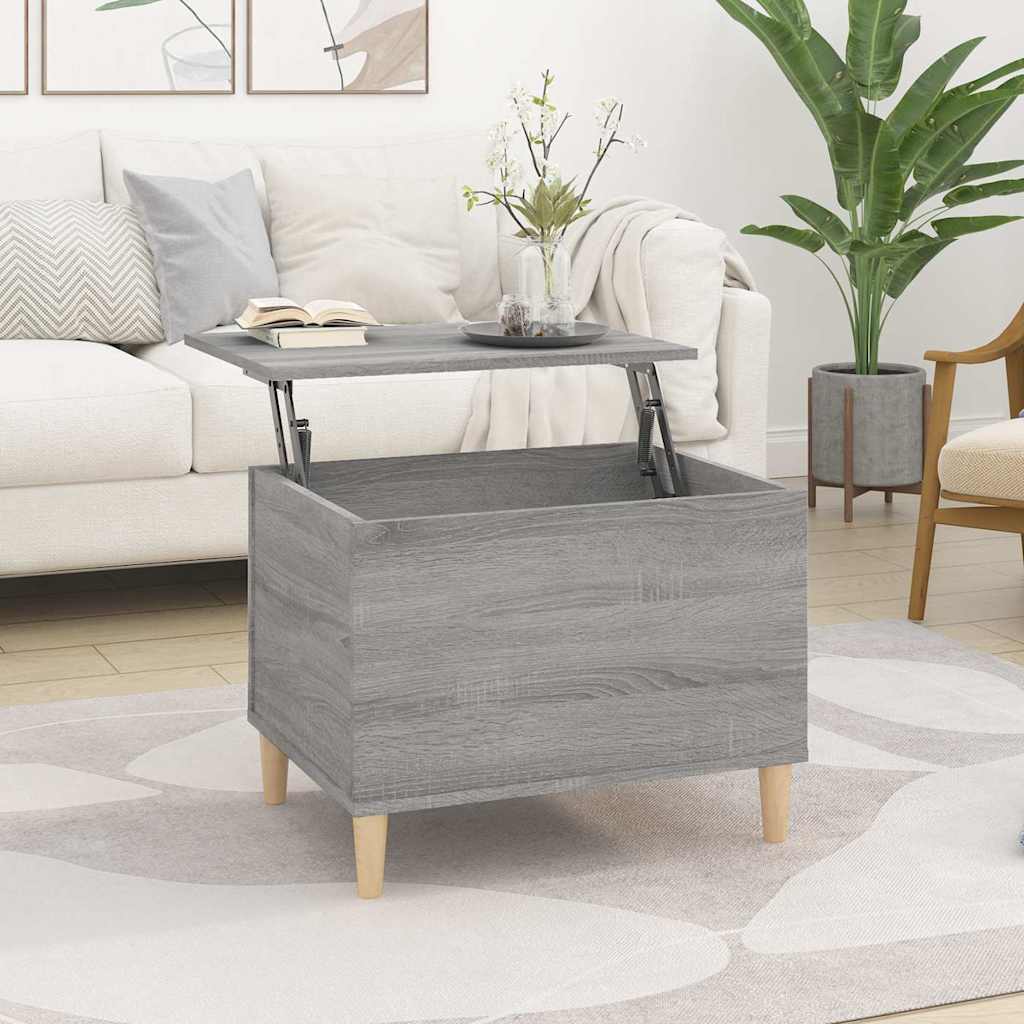 vidaXL Coffee Table Grey Sonoma 60x44,5x45 cm Engineered Wood 1
