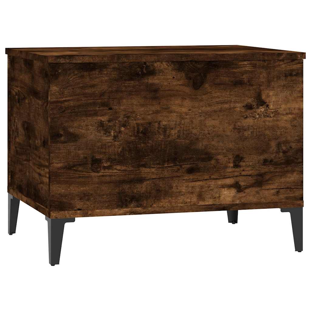 vidaXL Coffee Table Smoked Oak 60x44,5x45 cm Engineered Wood 4