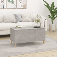 vidaXL Coffee Table Concrete Grey 90x44,5x45 cm Engineered Wood 3