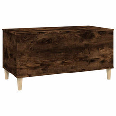 vidaXL Coffee Table Smoked Oak 90x44,5x45 cm Engineered Wood 4