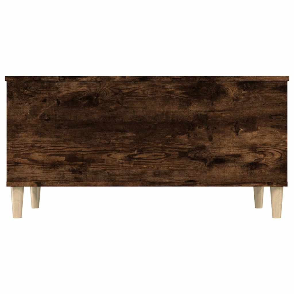 vidaXL Coffee Table Smoked Oak 90x44,5x45 cm Engineered Wood 5