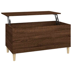 vidaXL Coffee Table Brown Oak 90x44,5x45 cm Engineered Wood 2