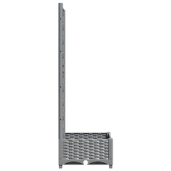 vidaXL Garden Planter Light Grey 40 x 40 x 121.5 cm 5