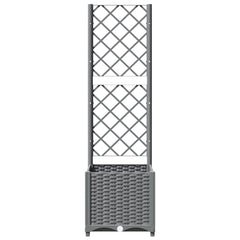 vidaXL Garden Planter Light Grey 40 x 40 x 136 cm 3