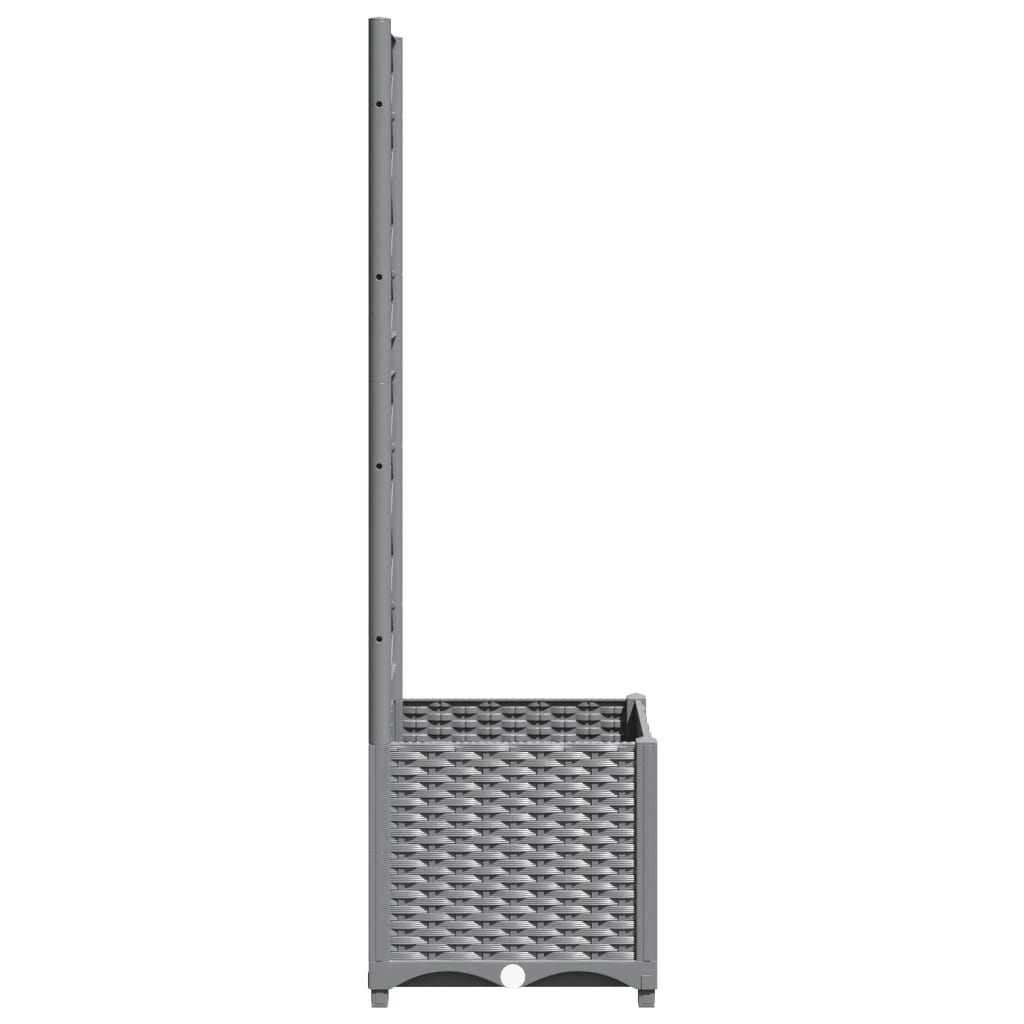 vidaXL Garden Planter Light Grey 40 x 40 x 136 cm 5
