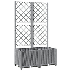 vidaXL Garden Planter Light Grey 80 x 40 x 136 cm 2