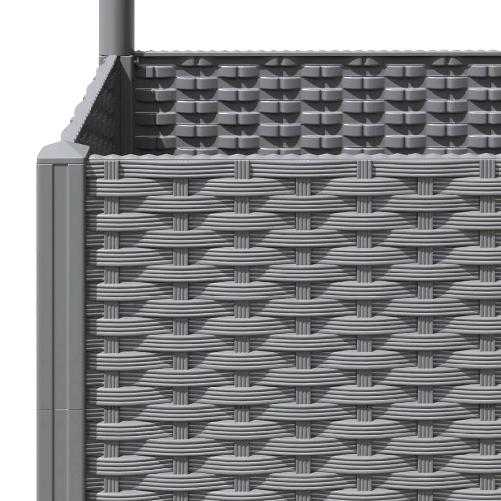 vidaXL Garden Planter Light Grey 80 x 40 x 136 cm 6