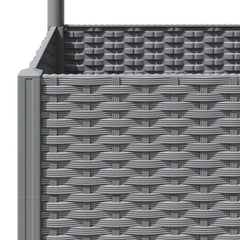 vidaXL Garden Planter Light Grey 80 x 40 x 136 cm 6