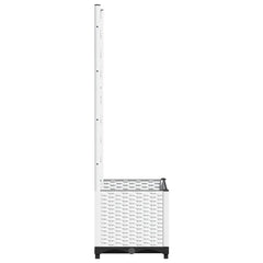 vidaXL Garden Planter White 40 x 40 x 136 cm 5