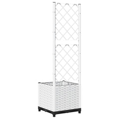 vidaXL Garden Planter White 40 x 40 x 136 cm 4