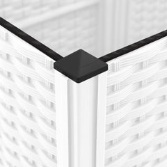 vidaXL Garden Planter White 40 x 40 x 136 cm 6