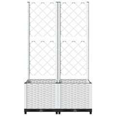 vidaXL Garden Planter White 80 x 40 x 136 cm 3