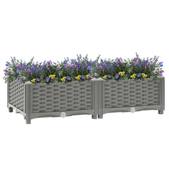 vidaXL Raised Bed 80x40x23 cm Polypropylene 6