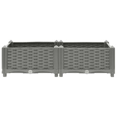 vidaXL Raised Bed 80x40x23 cm Polypropylene 2