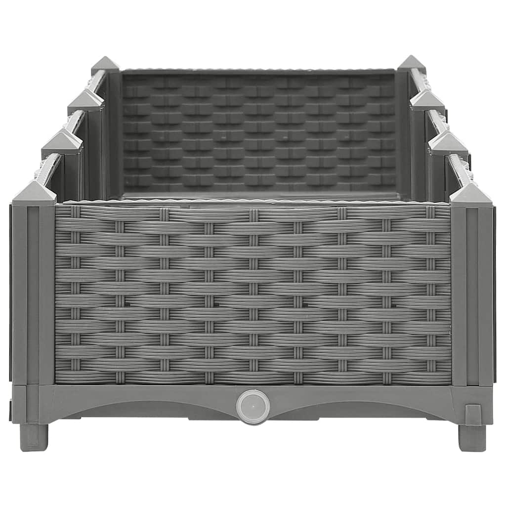 vidaXL Raised Bed 120x40x23 cm Polypropylene 3