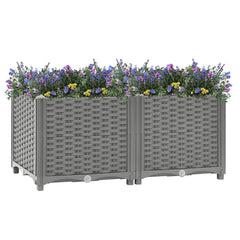 vidaXL Raised Bed 80x40x38 cm Polypropylene 6