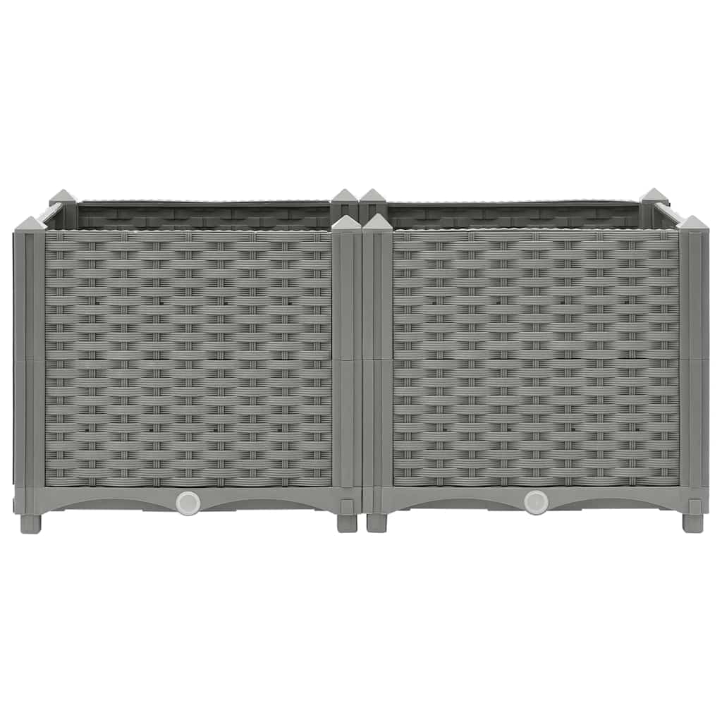 vidaXL Raised Bed 80x40x38 cm Polypropylene 2
