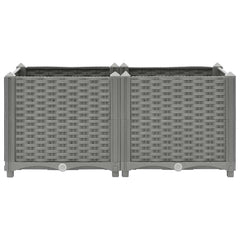 vidaXL Raised Bed 80x40x38 cm Polypropylene 2