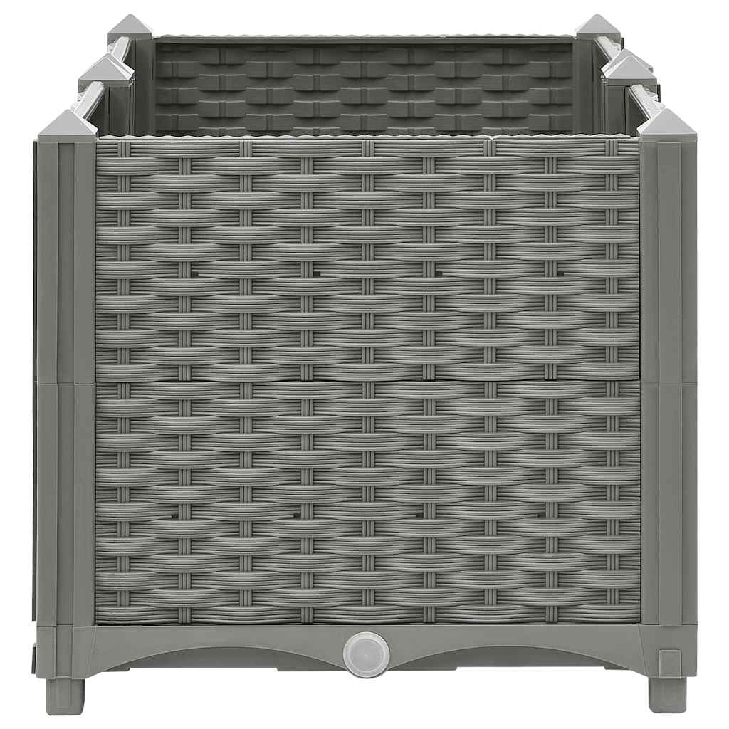 vidaXL Raised Bed 80x40x38 cm Polypropylene 3