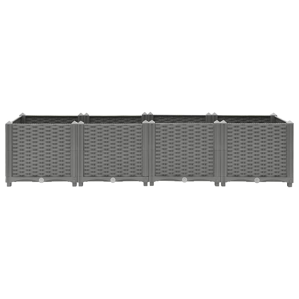 vidaXL Raised Bed 160x40x38 cm Polypropylene 2