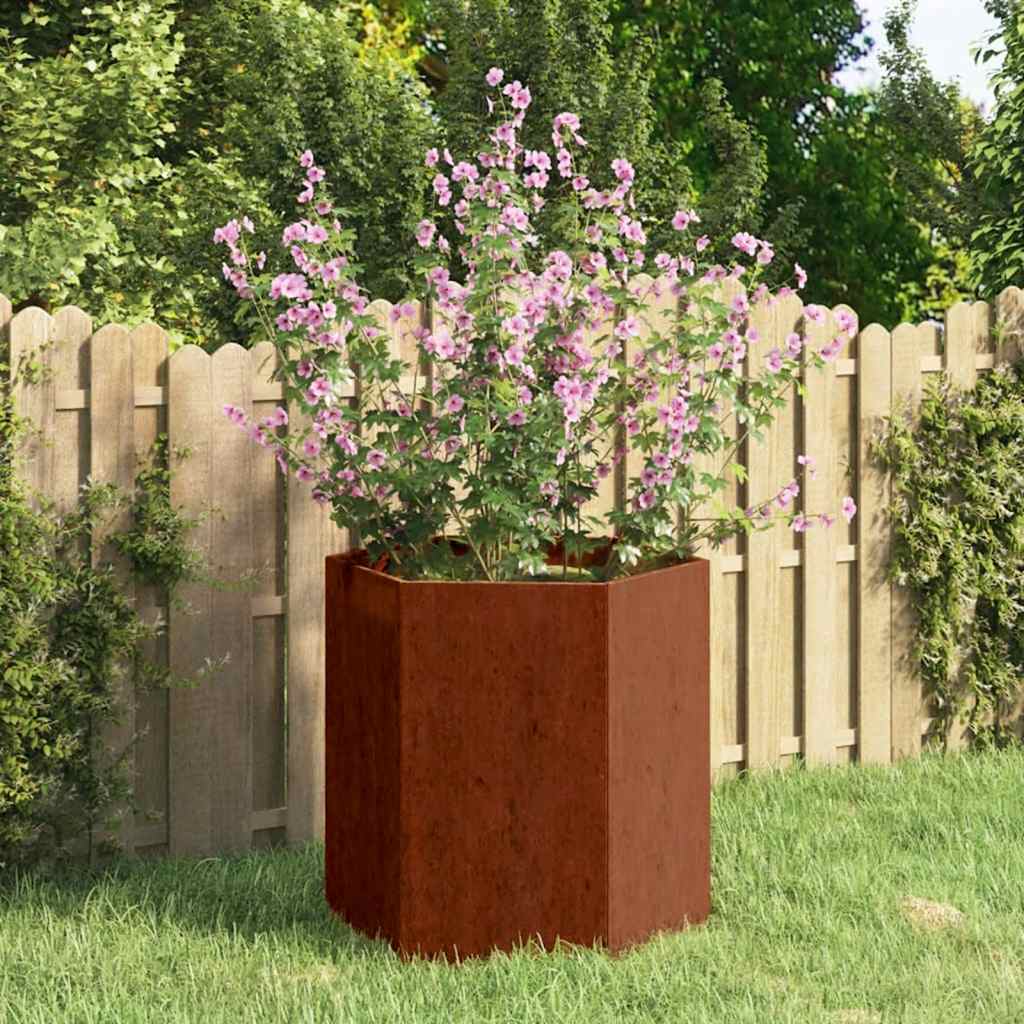 vidaXL Planter Rusty 40x40x45 cm Corten Steel 1