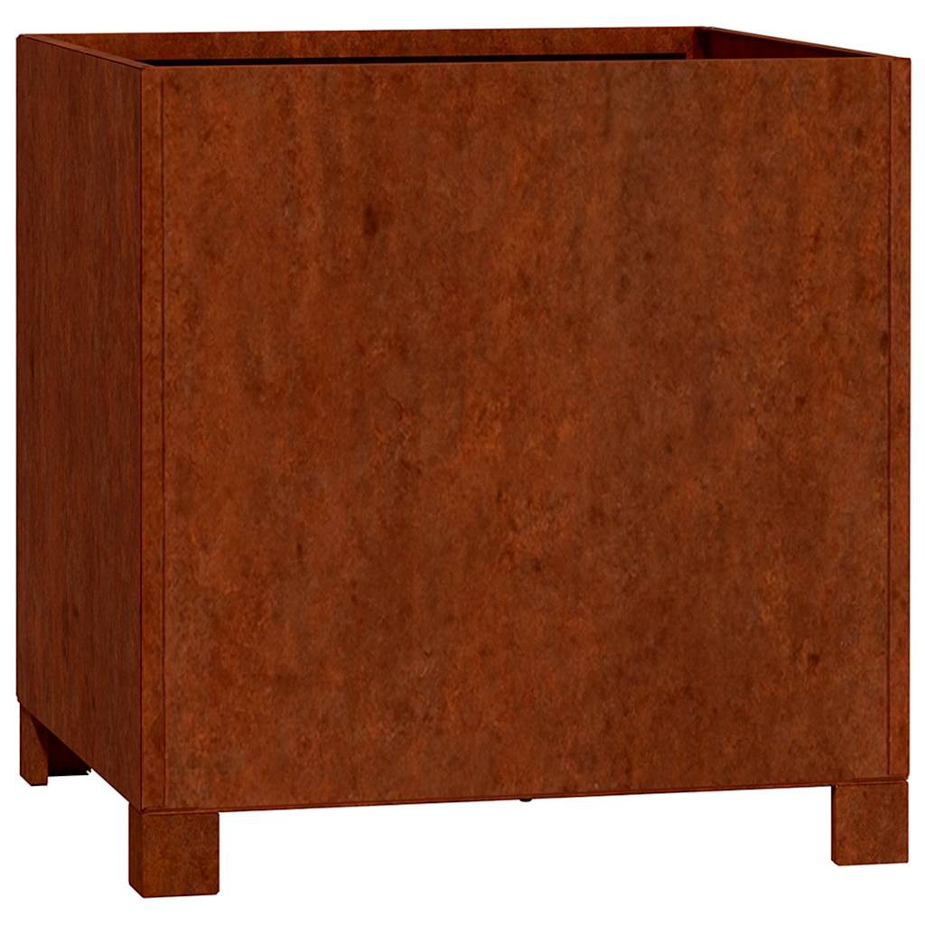 vidaXL Planter with Legs Rusty 40x40x40 cm Corten Steel 2